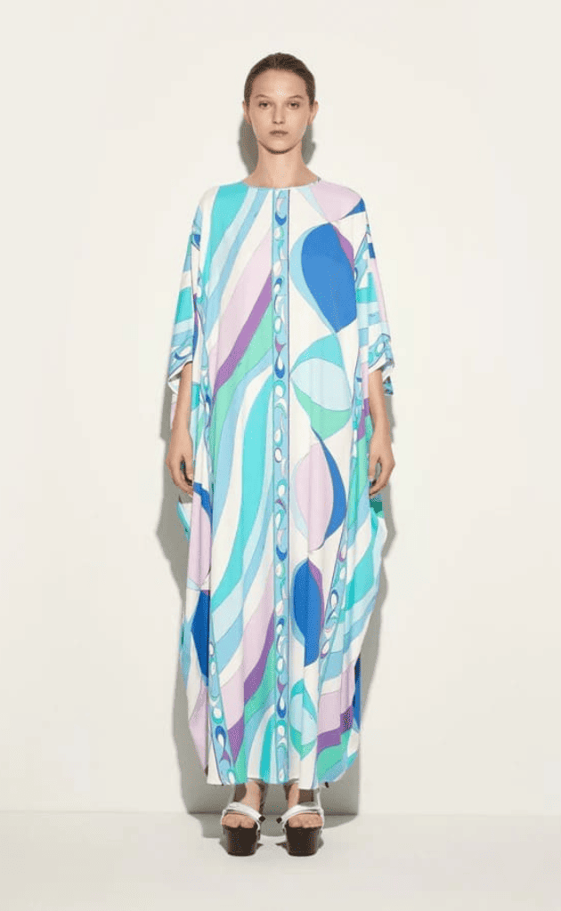 Seafoam Printed Kaftan