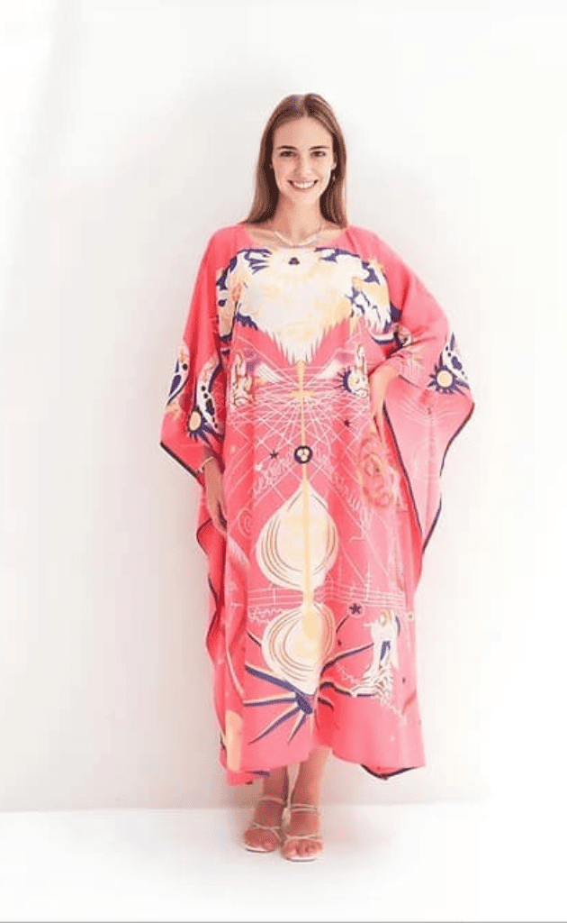 Flora Printed Long Kaftan
