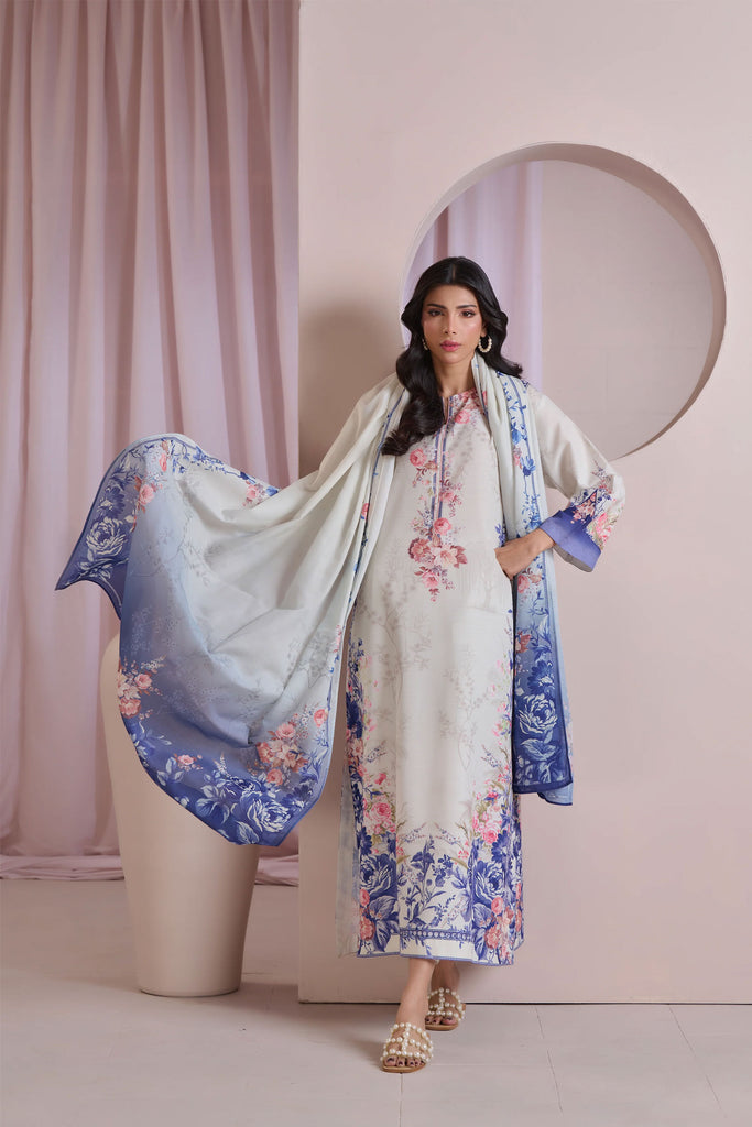 Blue Mirage Kurta Set with Dupatta