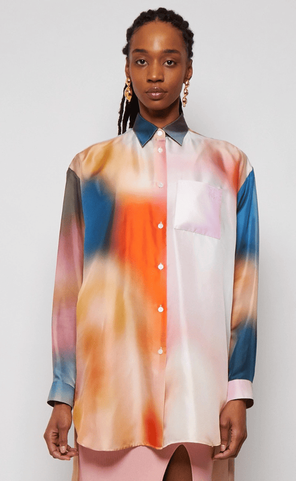Sunset Haze Satin Shirt