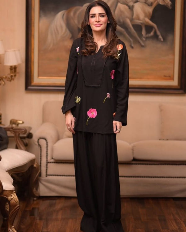 Noor Embroidered Luxe Co-ord Set
