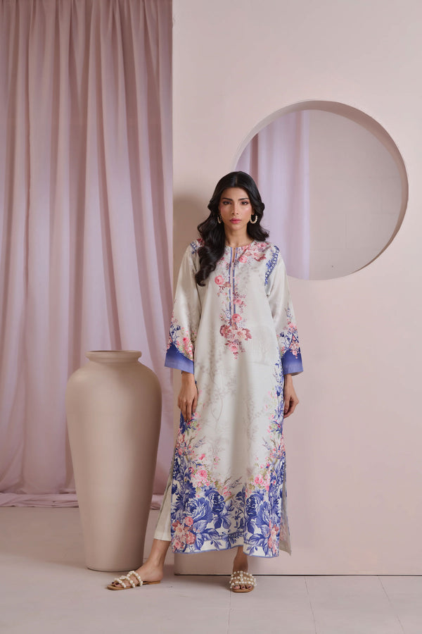 Blue Mirage Kurta Set with Dupatta