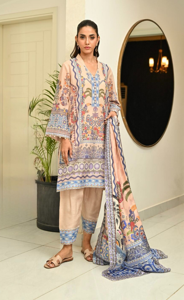 Persian Garden Kurta Set with Dupatta