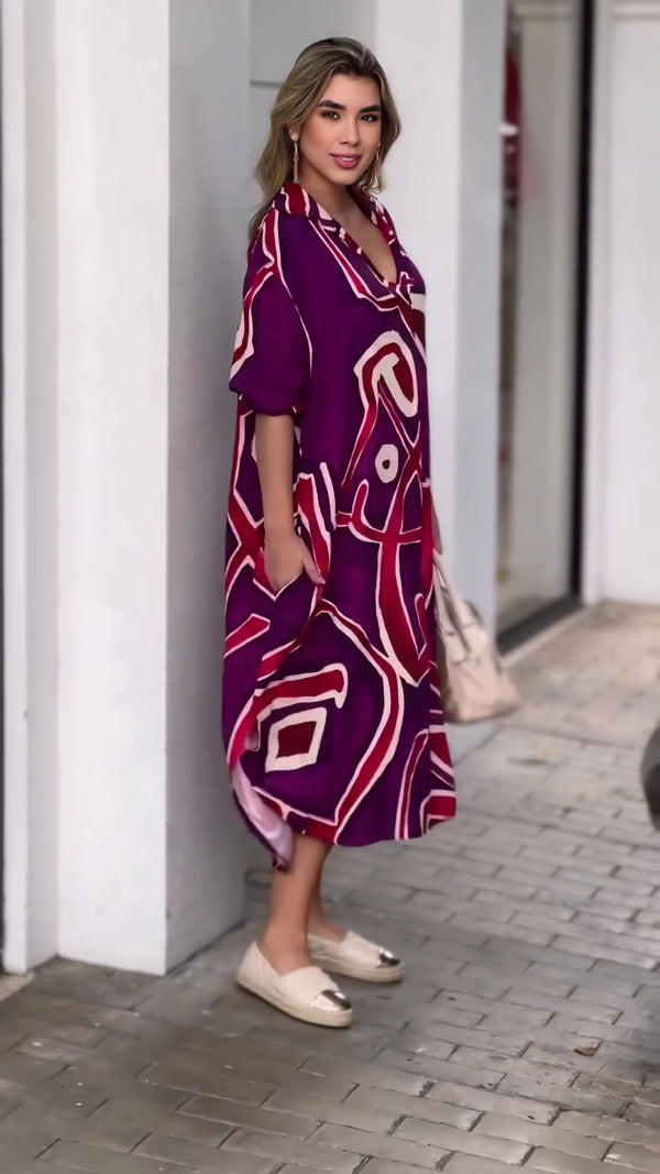 Magenta Mirage Maxi Dress