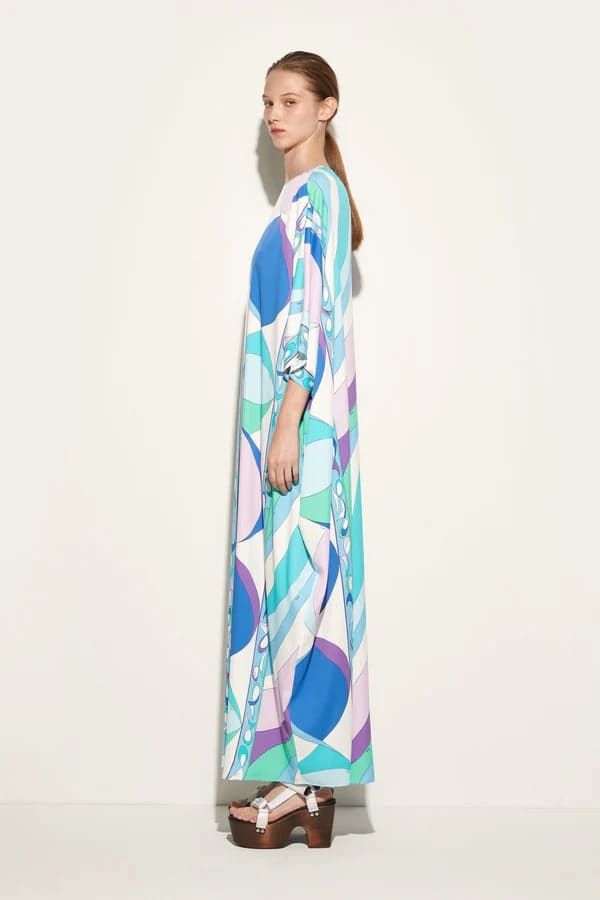 Seafoam Printed Kaftan