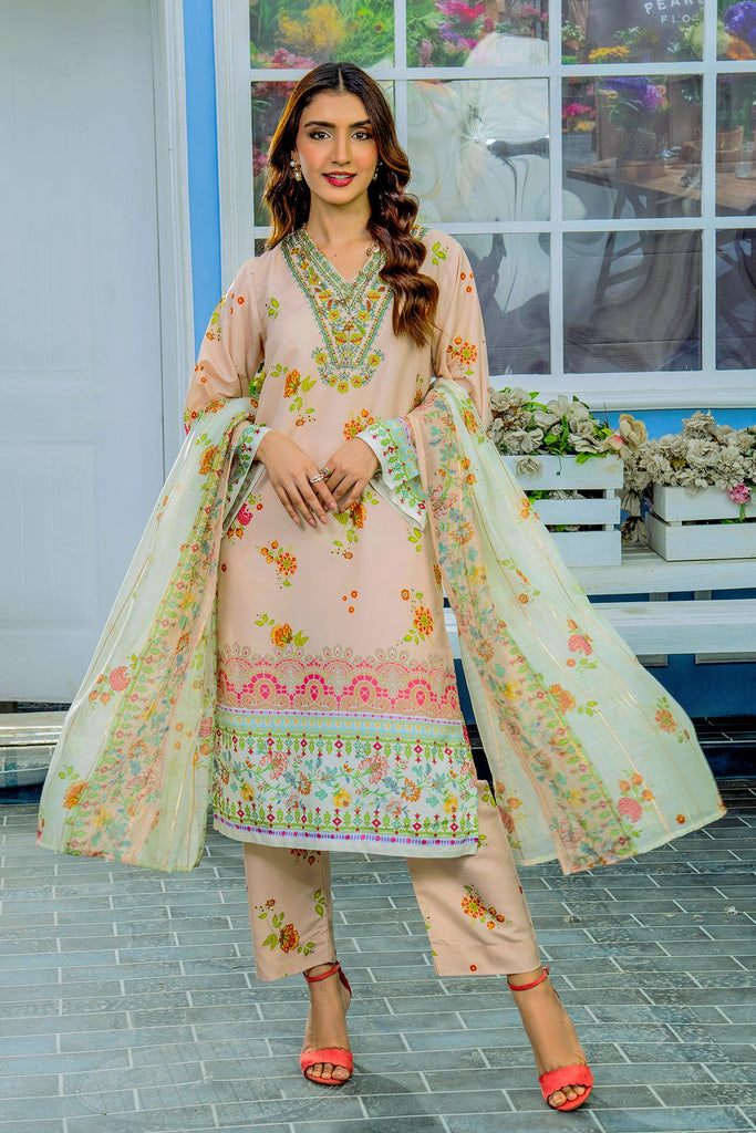 Fresh Petals Kurta Set with Dupatta