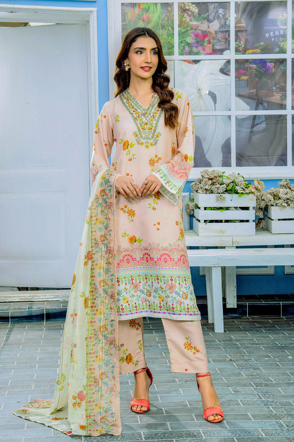 Fresh Petals Kurta Set with Dupatta