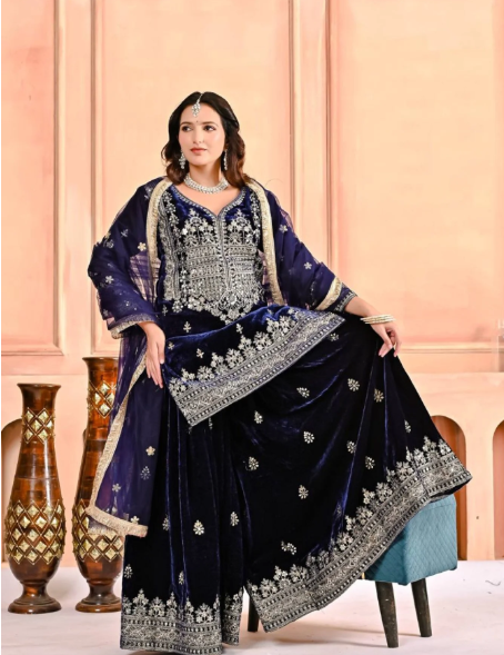 Velvet Royale Sharara Set