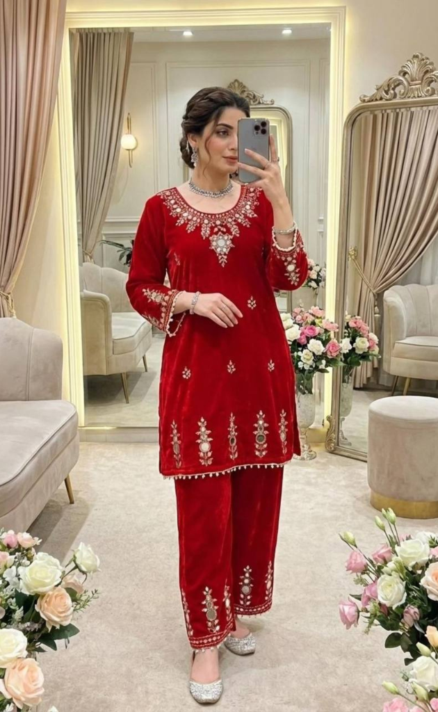 Royal Affair Velvet Co-ord Set