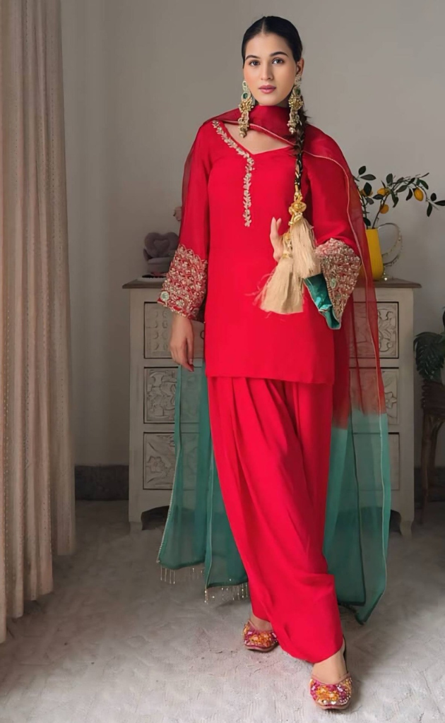 Ruby Glow Farshi Set