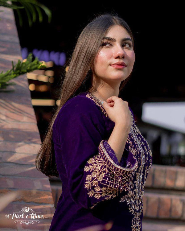 Serenity Velvet Kurta Set