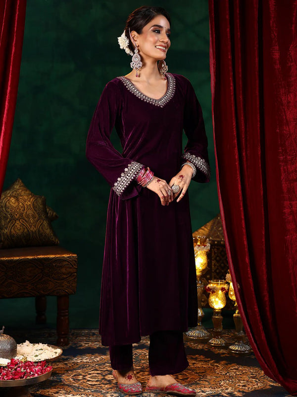 Zarmin Velvet Kurta Set